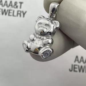 Ciondolo orsacchiotto argento sterling 925 - Foto 1 di 4