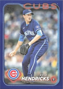2024 Topps Series 2 - Royal Blue #567 Kyle Hendricks - Picture 1 of 2