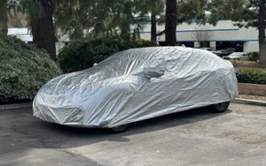 Custom Car Cover Fits Tesla 3 (2018-2024) Intro-Tech Auto Guard Silver W/Lock - Picture 1 of 7
