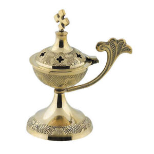 Christian Orthodox Brass Censer Incense Burner Prayer Corner Free Shipping 14cm