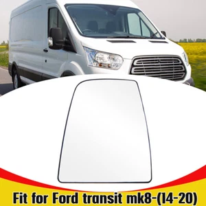 Mirror Glass For 2015-2019 2022 Ford Transit 250 350 Non- Heated Right RH Side + - Picture 1 of 6