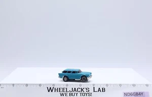 Aurora AFX bleu 1957 Chevrolet Nomad wagon fenêtres rouges HO slot car Tyco vintage BELLE - Photo 1 sur 4