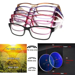 Women Multifocal Progressive Transition Photochromic Reading Glass - Picture 1 of 37