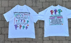 Vintage 1992 Lollapalooza Festival White Graphic T-shirt All Sizes - Picture 1 of 6