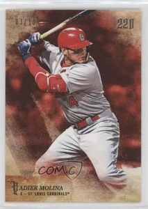 2018 Topps X Bryce Harper 220 Second to None Red /10 Yadier Molina #1B - Picture 1 of 3
