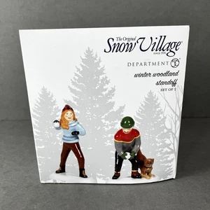 Nuevo Department 56 Winter Woodland Standoff Set de 2 - Snow Village - #6005468 - Imagen 1 de 7