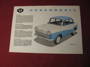 1958 Glas Goggomobil Sales Sheet Brochure Booklet Catalog Original Old - Picture 1 of 2