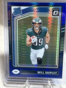2024 Donruss Optic Will Shipley Blue Rated Rookie #133/199 Eagles - Picture 1 of 4