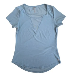 X by Gottex Kurzarm Mesh Kurzarm Rundhals Activewear Oberteil Damen Gr. S - Bild 1 von 6