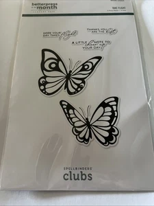 Spellbinders betterpress Club Jan 2025 Take Flight glimmer - Picture 1 of 2