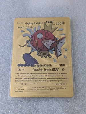 2019 POKEMON MAGIKARP & WAILORD SUPER SPLASH TOWERING SPLASH GX #161/181 - Image 1 of 2