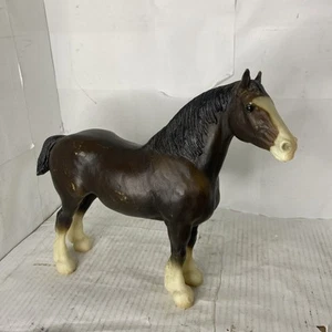 Vintage Breyer Horse Dark Chestnut Bay Shire #856 Clydesdale Mare Draft - Picture 1 of 7