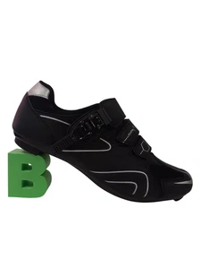Unbranded Black Road Cycling Shoes Buckle Closure UK Size 12 NEW Sports Wear  - Picture 1 of 7