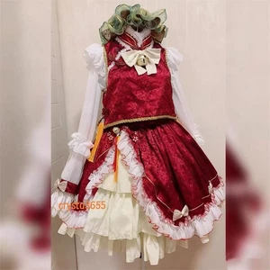 TouHou Project Chen Cosplay Costume Maid Dress Ears Tail Lolita Customized Set - Picture 1 of 15