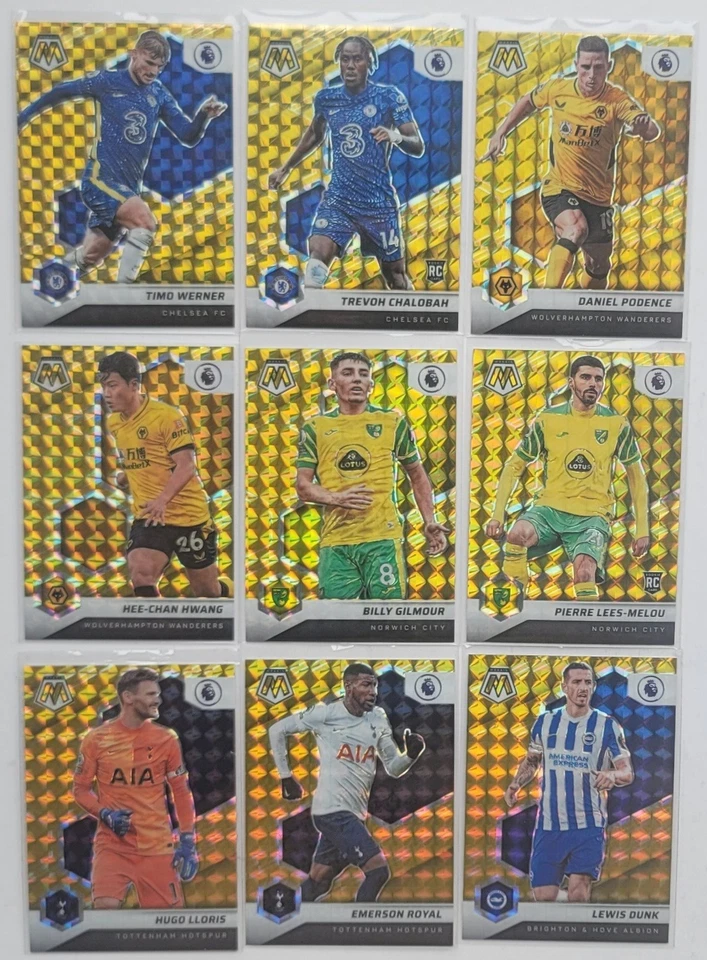 2021-22 Panini Mosaic Premier League Base Mosaic Gold /10 - Singles - Image 1 of 1