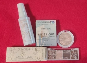 SERAPHINE BOTANICALS LOT OF 3 ITEMS HIGHLIGHTER EYESHADOW SETTING SPRAY ALL NEW - Picture 1 of 2