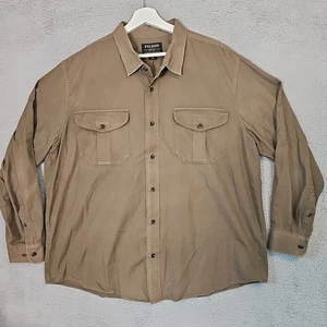 CC Filson Herren Gr. 2XL Braun Langarm Button Down Hemd Taschen Baumwolle - Bild 1 von 10