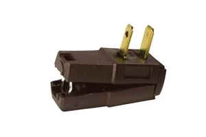 Leviton C20-00321-000 Brown 15A 2-Pole 2-Wire Plastic Easy Wire Cord Plug - Picture 1 of 1