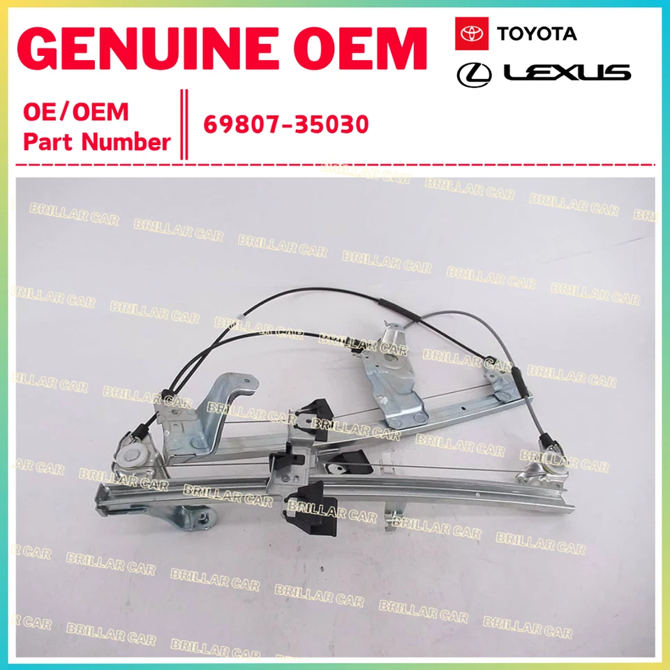 Regulador de ventana eléctrica de puerta trasera genuino Toyota 4RUNNER GRN28# 10-22 69807-35030 Foto 1 de 1