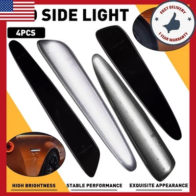 Luz de señal de giro marcador lateral blanco ahumado para Corvette Chevrolet C6 2005-2013 Foto 1 de 4