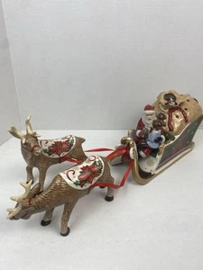 Villeroy Boch Santa Sleigh Ride Tea Light Candle Holder Christmas - Picture 1 of 18
