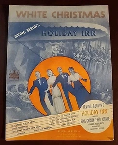 Partituras de piano de voz WHITE CHRISTMAS de Irving Berlin's Holiday Inn 1942 - Imagen 1 de 6