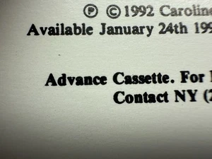 1992 ADVANCE PROMO SISTER’S MACHINE DIVA GRUNGE HARD ROCK ALICE N CHAINS - Bild 1 von 4
