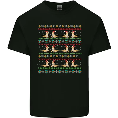 Christmas Bearded Dragon Xmas Reptile Kids T-Shirt Boys Girls - Image 1 of 4