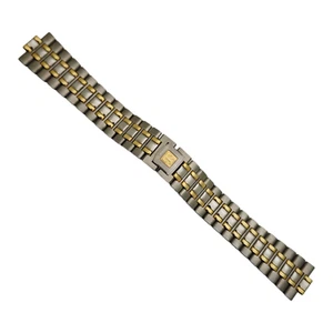 TISSOT - AUTHENTIC - 19 /8 MM - VINTAGE STEEL GOLD WATCH BAND - STRAP BRACELET - Picture 1 of 8