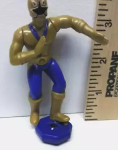 McDonalds Kinder Happy Meal Spielzeug 2011 Power Rangers Samurai blau gold Figur - Bild 1 von 7