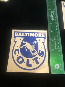 Original Decal Football Baltimore Colts Features Horse Mascot - Rare - Picture 1 of 4