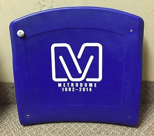 1 HOME SWEET DOME HUBERT H HUMPHERY METRODOME SEAT BOTTOM WITH METRODOME LOGO - Picture 1 of 4