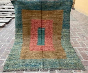 5x6 Geometric Beni Ourain Antique Berber Rug Moroccan Accent Tribal Wool Carpet - Picture 1 of 20