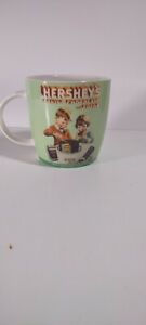Coffee Mug. Hershey's Baking Chocolate And Cocoa. Vintage. Green. Porcelain. New