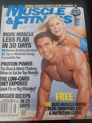Muscle & Fitness magazine August 2001 - Image 1 of 4