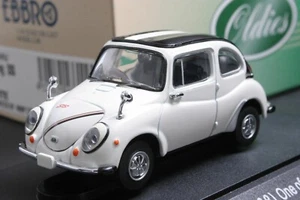 Ebbro 1:43 Scale 43311 Subaru 360 Young SS 1968 Die Cast Model Car White - Picture 1 of 4