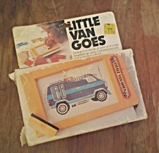 Vintage TOMY Little Van Goes Crayon Rubbing Toy No. 2524  fashion plates