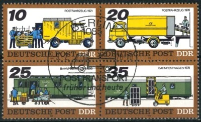 GERMANY DDR 1978 Block - Postal Transportation - USED/CTO - Image 1 of 2