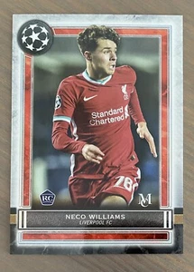 TOPPS CHAMPIONS LEAGUE MUSEUM 2020/21 NECO WILLIAMS LIVERPOOL ROOKIE CARD RC - Picture 1 of 2