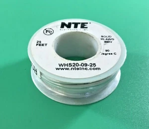 PISCINA DA 25" NTE WHS20-09-25 SOLIDA 20AWG 300V BIANCA - Foto 1 di 3