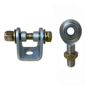 3/4 Hole Clevis Mount Bracket Hardware 1/2 x 5/8-18 Male LH Econ Rod End Jam Nut - Imagen 1 de 3