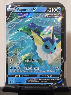 Pokemon Vaporeon V - SWSH150 - SWSH: Sword & Shield Promo Cards - Image 1 of 4