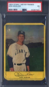 1954 Stahl-Meyer Franks Don Mueller Giants PSA 1 - Picture 1 of 2