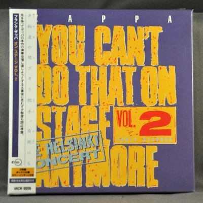 ZAPPA You Can't Do That On Stage V. 2 HELSINKI JAPAN Mini LP CD x2 BOX VACK-9006 - Image 1 of 4