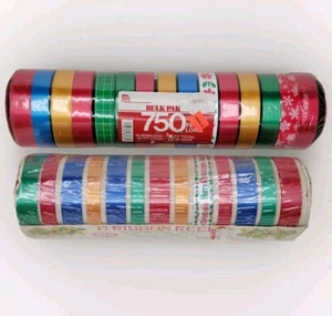 Vintage Cleo & Plus Mark Christmas Ribbon 28 Rolls/ 900 Feet! NIP Made in USA - Picture 1 of 16