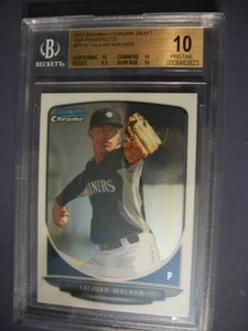 TAIJUAN WALKER 2013 Bowman Chrome Draft #TP15 BGS PRISTINE 10 Mariners,Dbacks RC - Picture 1 of 1
