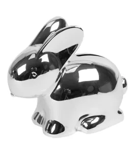 BAMBINO SILVER PLATED RABBIT MONEY BOX BANK - Picture 1 of 1