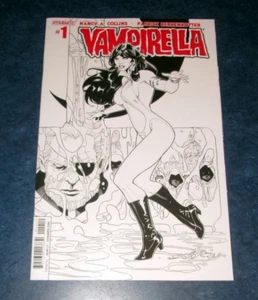VAMPIRELLA #1 raro TERRY DODSON VARIANTE B/W 2a impresión DINAMITA CASI NUEVO 2014 reordenado - Imagen 1 de 1