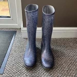 TU Sparkly Wellies UK4 With Flashing Lights In Soles. - Picture 1 of 8