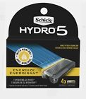 Schick Hydro 5 Energize Razor Blade Refills for Men - 4 Cartridges